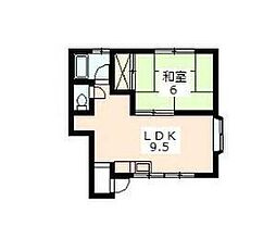 サンテラス1 1LDKの間取図画像