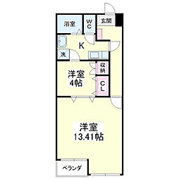 ARCO10 2Kの間取図画像
