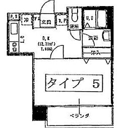 アルテッツァ紺屋町 1DKの間取図画像