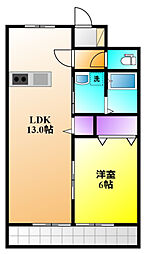 アラカルト2 1LDKの間取図画像