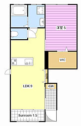 LOTUS大谷 1LDKの間取図画像