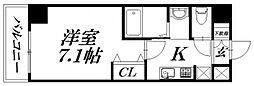 is常盤 1Kの間取図画像