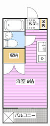 グランフォルム高丘 ワンルームの間取図画像