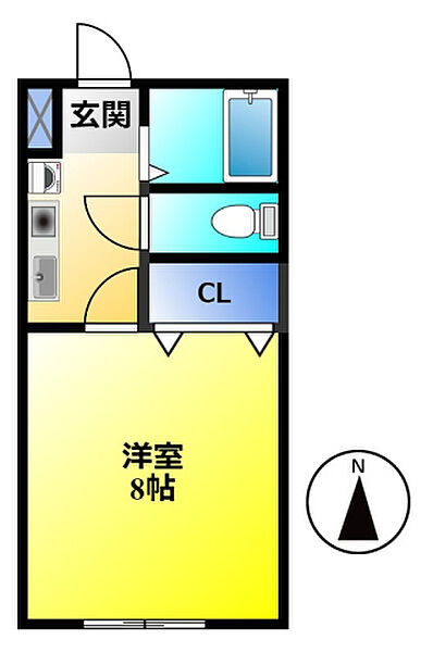 サニーヒルズ 303｜静岡県浜松市中央区和合町(賃貸マンション1K・3階・23.16㎡)の写真 その2