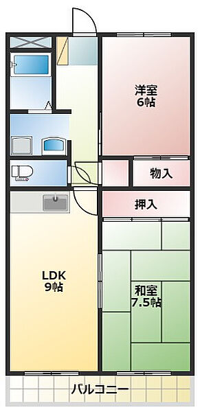 ハーモニー和合I 303｜静岡県浜松市中央区和合町(賃貸マンション2LDK・3階・55.41㎡)の写真 その2