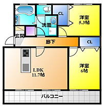 アールベロ 306 ｜ 静岡県浜松市中央区根洗町（賃貸マンション2LDK・3階・59.40㎡） その2