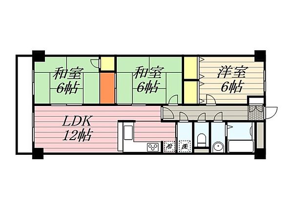 リアライズ城北 302｜静岡県浜松市中央区城北２丁目(賃貸マンション3LDK・3階・71.12㎡)の写真 その2