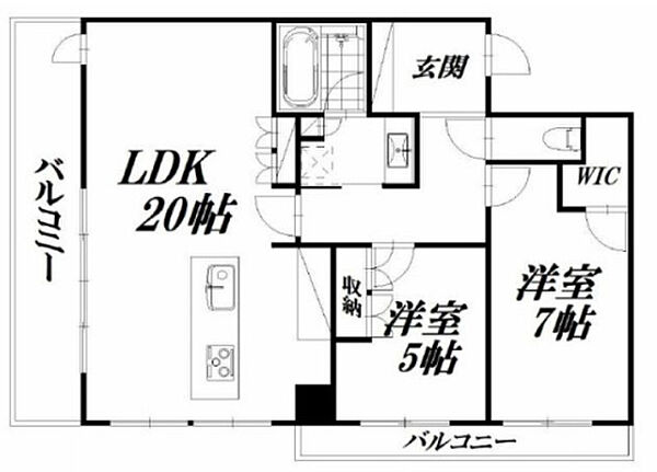 プレミスト浜松中央タワー 2205｜静岡県浜松市中央区中央１丁目(賃貸マンション2LDK・22階・70.06㎡)の写真 その2