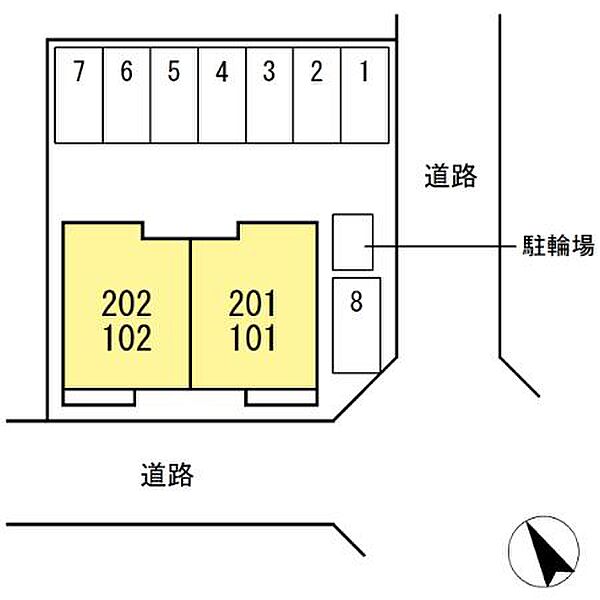 仮）D-room高丘北 102｜静岡県浜松市中央区高丘北２丁目(賃貸アパート2LDK・1階・55.72㎡)の写真 その3