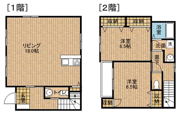 テラスハウス0の3乗 東｜静岡県浜松市中央区十軒町(賃貸テラスハウス2LDK・1階・70.00㎡)の写真 その2
