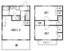 エスペランスB B-3 ｜ 静岡県浜松市中央区葵西５丁目（賃貸テラスハウス2LDK・1階・65.74㎡） その2