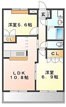 mode 205 ｜ 静岡県浜松市中央区舞阪町長十新田（賃貸アパート2LDK・2階・54.00㎡） その2