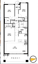 ディアパークスコンフォートスクエア 3LDKの間取図画像