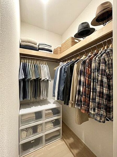 全居室に収納スペースを完備。お部屋を広くスッキリと使えるので、衣類や思い出の品も大切に保管できます(CG加工を入れております)