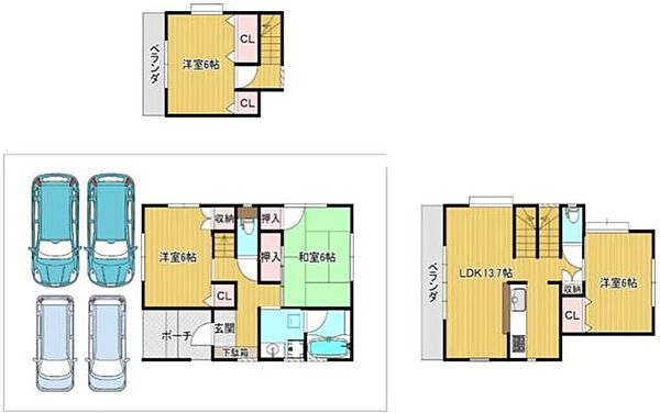 間取りを拡大表示