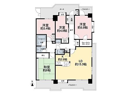 ■東南角部屋!95m2の専有面積■陽当たりはもちろん、開放的な眺望も楽しめます♪