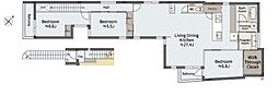 SPATIO 駒込-Quiet Flats- 3階 3LDKの間取図画像