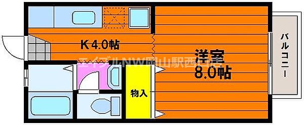 アブニールつしまＡ棟 ｜岡山県岡山市北区津島本町(賃貸アパート1K・1階・25.92㎡)の写真 その2