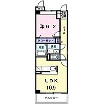 パラッツォ津島  ｜ 岡山県岡山市北区津島福居1丁目（賃貸マンション1LDK・2階・42.06㎡） その2