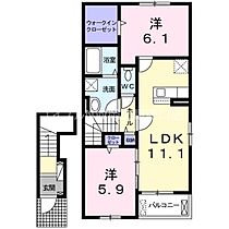 シンフォニーII  ｜ 岡山県岡山市北区御津宇垣（賃貸アパート2LDK・2階・58.60㎡） その2