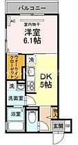 ウィングパレス津島笹が瀬  ｜ 岡山県岡山市北区津島笹が瀬（賃貸アパート1DK・2階・31.13㎡） その2