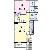 アル・カン・シェルIIＢ  ｜ 岡山県岡山市北区大安寺東町（賃貸アパート1LDK・1階・46.49㎡） その2