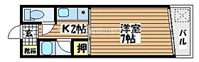 クマガイマンション  ｜ 岡山県岡山市北区奉還町1丁目（賃貸マンション1K・3階・23.00㎡） その2