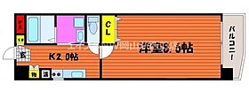 グランローゼ  ｜ 岡山県岡山市北区富町1丁目（賃貸マンション1K・6階・30.72㎡） その2