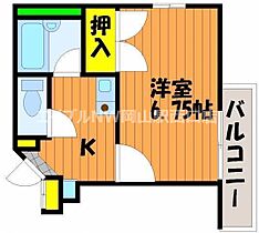 アヴェニール奉還町  ｜ 岡山県岡山市北区奉還町4丁目（賃貸マンション1K・4階・21.86㎡） その2