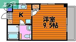 間取図画像 1K