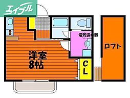 ルービントミマチ ワンルームの間取図画像