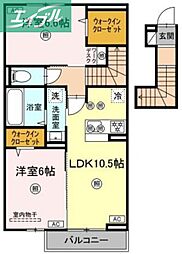 ボヌール Nー1 2階/-