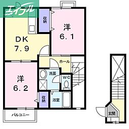 ソレアード・御津 2階