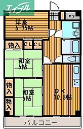 桃の里マンション 7階/-