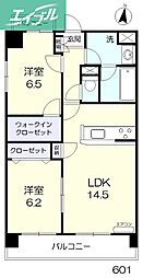 WIN北方マンション 2LDKの間取図画像