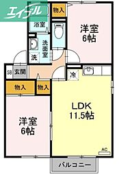 シャトレアン津高 C棟 2階