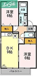 リトルバード津高 B棟 2階