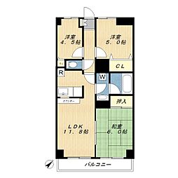 リベール相模が丘 3LDKの間取図画像