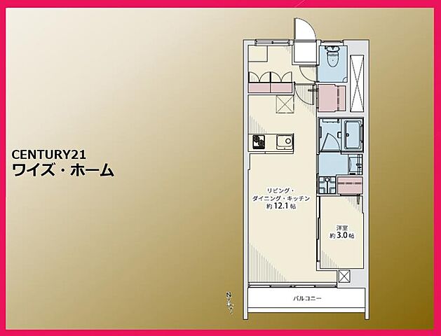 間取り 東京メトロ東西線 早稲田駅 徒歩1分