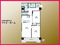パラスト芦花公園 2LDKの間取図画像