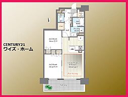 メイツ東綾瀬 2LDKの間取図画像