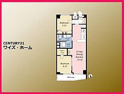 カーサ桜上水 2LDKの間取図画像