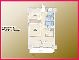 ライオンズステーションプラザ千歳烏山 1SLDKの間取図画像
