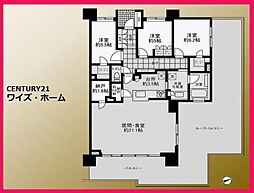 桜上水ガーデンズE棟 3SLDKの間取図画像