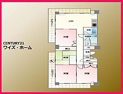 三田シャスターマンション 4LDKの間取図画像