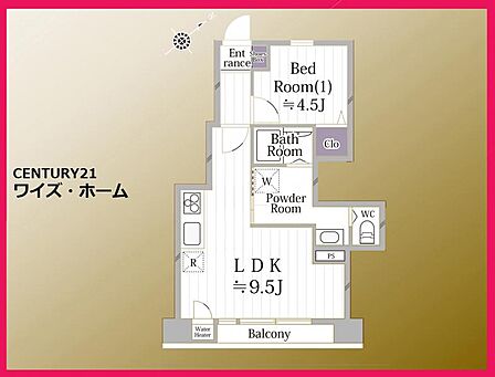 【間取り図】 1LDK