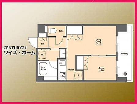 【間取り図】1LDK
