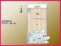 ハイツ両国駅前 1LDKの間取図画像