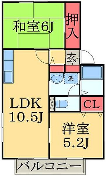 グレイス・パティオ2 ｜千葉県千葉市中央区蘇我４丁目(賃貸アパート2LDK・2階・50.78㎡)の写真 その2