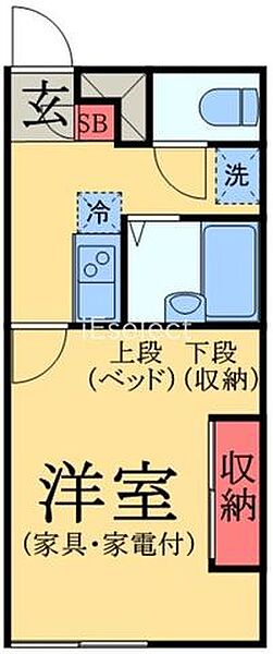 ＬＰガルデニア若葉 ｜千葉県千葉市若葉区貝塚町(賃貸アパート1K・2階・23.18㎡)の写真 その2